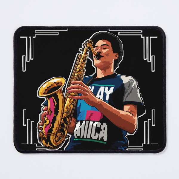 Item preview, pixel saxophone designed and sold by NotesForMusic.