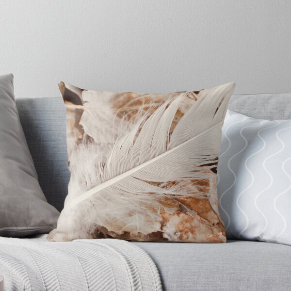 Item preview, White Feather On Golden Autumn Leaves designed and sold by FeatherfallSTU.