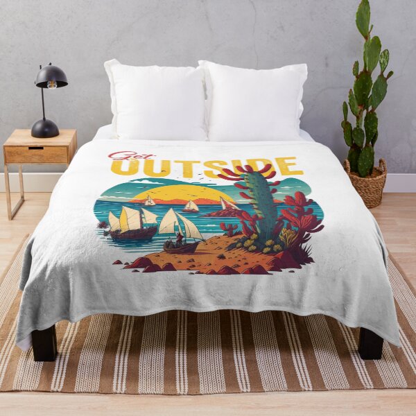 Item preview, Get Outside - sailboats on a cactus beach island designed and sold by lliiaa1111.