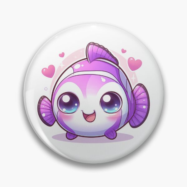 Item preview, Adorable Pink Fish Drawing: A Cute Nemo-Inspired Creation designed and sold by nada-art.