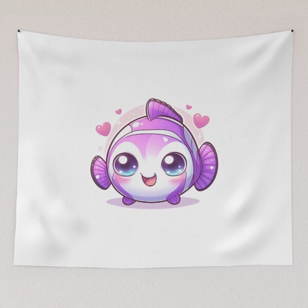 Item preview, Adorable Pink Fish Drawing: A Cute Nemo-Inspired Creation designed and sold by nada-art.