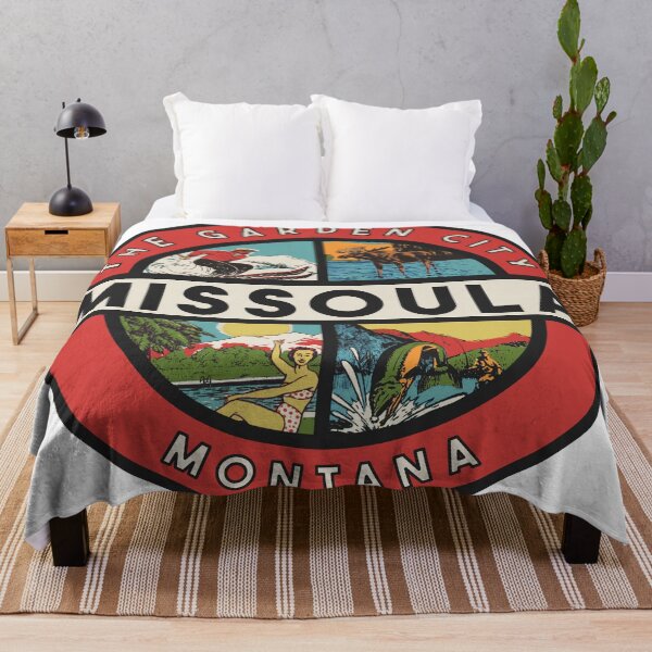 Item preview, Missoula Montana Vintage Style Decal designed and sold by Decal Mania.