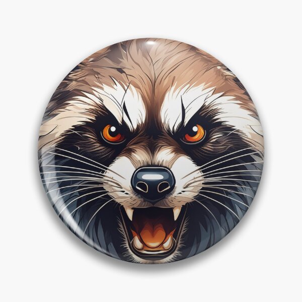 Item preview, Angry raccoon bared his fangs designed and sold by Eamornia.