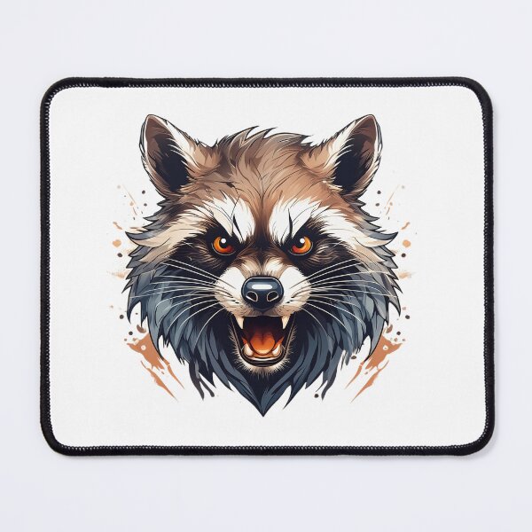 Item preview, Angry raccoon bared his fangs designed and sold by Eamornia.