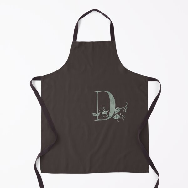 Item preview, Luxury Floral Monogram D: Elegant Grey and Silver Typography designed and sold by Fil4.