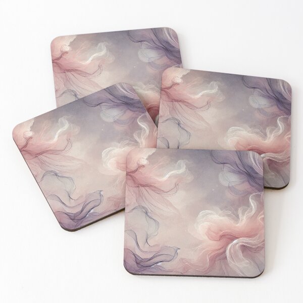 Item preview, Ethereal Watercolor Patterns in Dusty Rose and Light Purple designed and sold by CardsStudio.