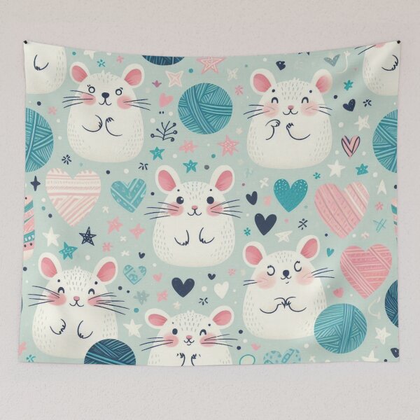 Item preview, Gerbil Whimsy: A Pastel Parade designed and sold by Furbulous Faces.