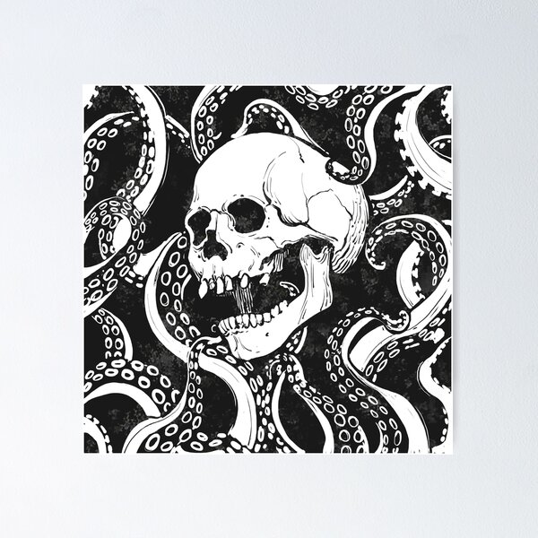 Item preview, Tentacle Skull designed and sold by HugetheHobo.
