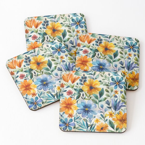 Item preview, Watercolor Flora seamless pattern designed and sold by NGDigitalArt.