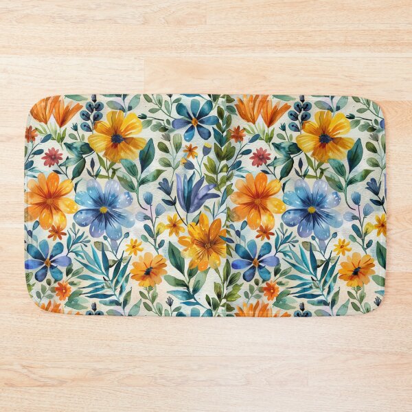 Item preview, Watercolor Flora seamless pattern designed and sold by NGDigitalArt.