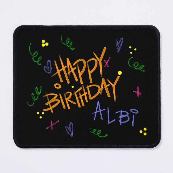 Item preview, HAPPY BIRTHDAY ALBI CUSTOM NAME  designed and sold by GIVENGRACE.ART.