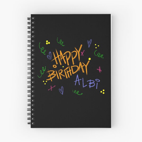 Item preview, HAPPY BIRTHDAY ALBI CUSTOM NAME  designed and sold by GIVENGRACE.ART.