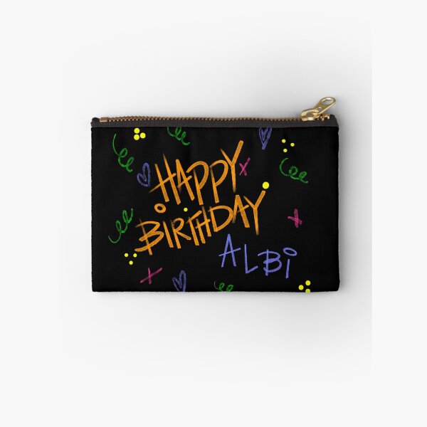 Item preview, HAPPY BIRTHDAY ALBI CUSTOM NAME  designed and sold by GIVENGRACE.ART.