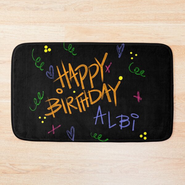 Item preview, HAPPY BIRTHDAY ALBI CUSTOM NAME  designed and sold by GIVENGRACE.ART.