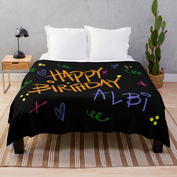 Item preview, HAPPY BIRTHDAY ALBI CUSTOM NAME  designed and sold by GIVENGRACE.ART.