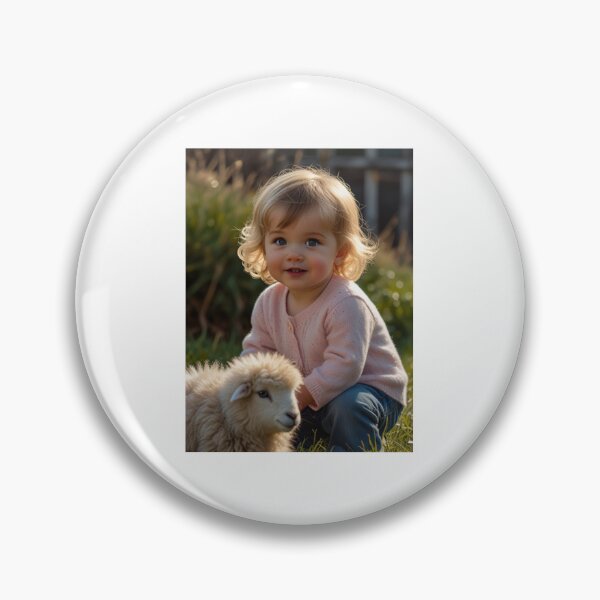 Item preview,  A little girl with a sheep designed and sold by Designfs.