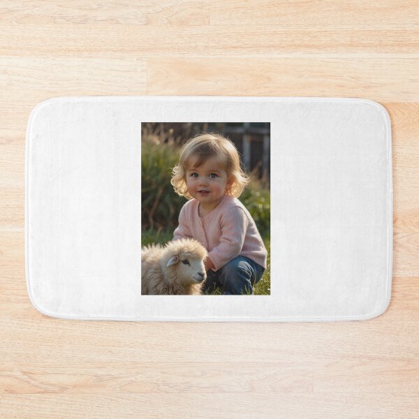 Item preview,  A little girl with a sheep designed and sold by Designfs.