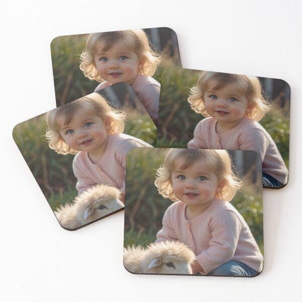 Item preview,  A little girl with a sheep designed and sold by Designfs.