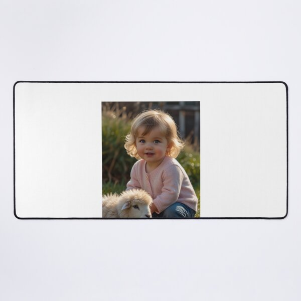Item preview, A little girl with a sheep designed and sold by Designfs.