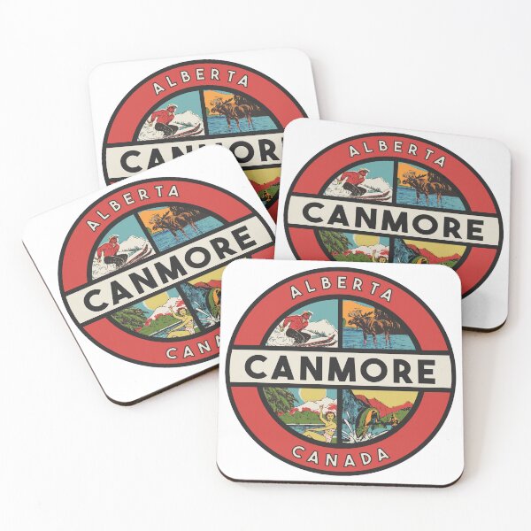 Item preview, Canmore Alberta Canada Vintage Style designed and sold by Decal Mania.