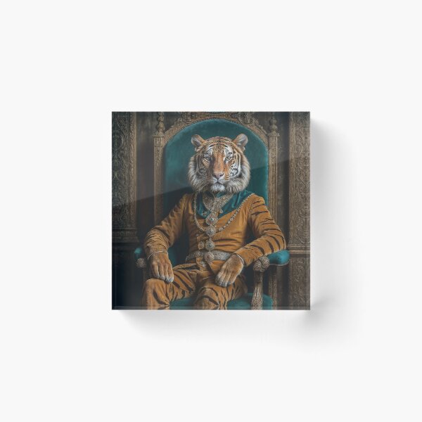 Item preview, A regally adorned Tiger designed and sold by ModernTwisted.