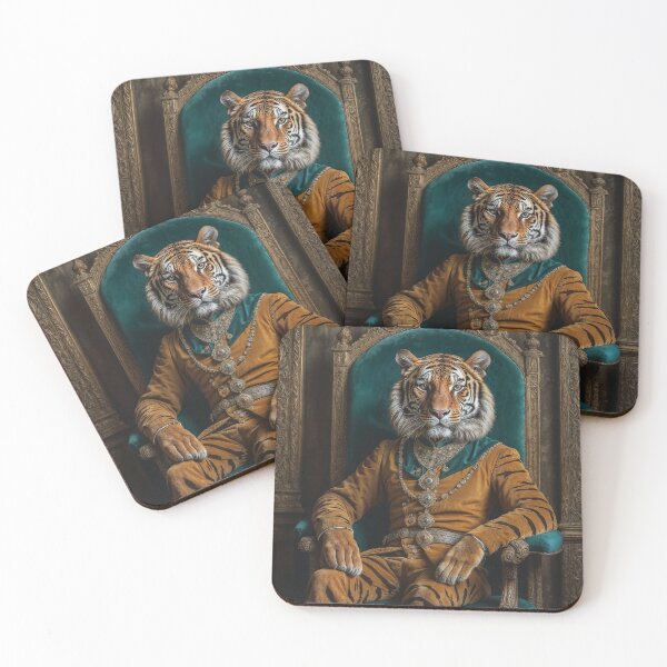 Item preview, A regally adorned Tiger designed and sold by ModernTwisted.