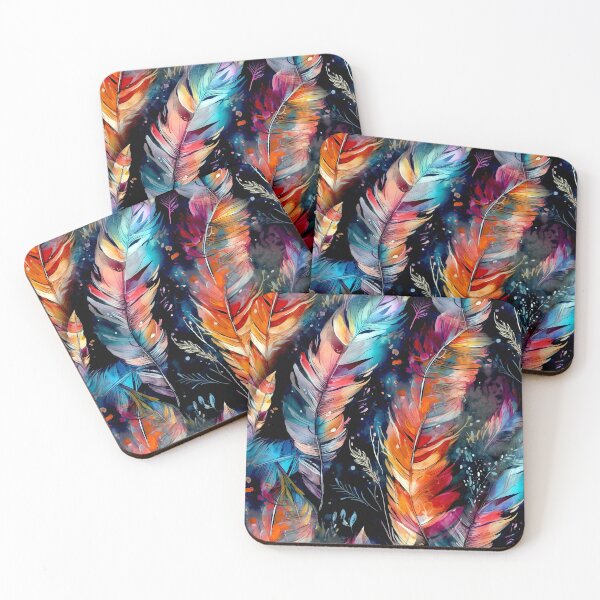 Item preview, Watercolor Feathers bird #pattern #feathers designed and sold by JBJart.
