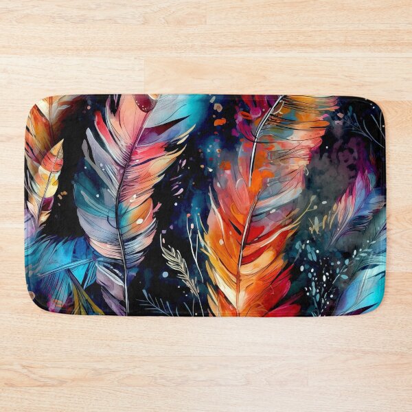 Item preview, Watercolor Feathers bird #pattern #feathers designed and sold by JBJart.