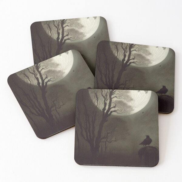 Item preview, Abstract Dark Haunting Crow Scene designed and sold by TheDarkWardrobe.