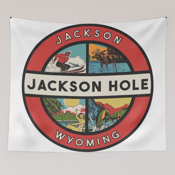 Item preview, Jackson Hole Wyoming Vintage Style designed and sold by Decal Mania.