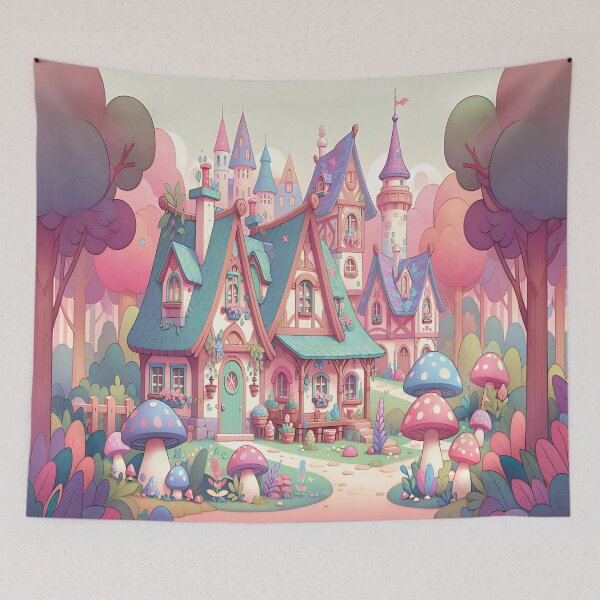 Item preview, Whimsical Cottagecore Forest Scene designed and sold by MarblesManaged.