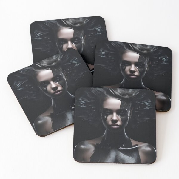 Item preview, Black Paint Goth Model, Gothic Digital Art designed and sold by Burn-Ego.