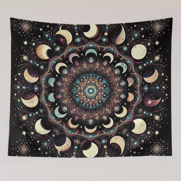 Item preview, Celestial Elegance: Intricate Moon Pattern designed and sold by Rui Fernandes.