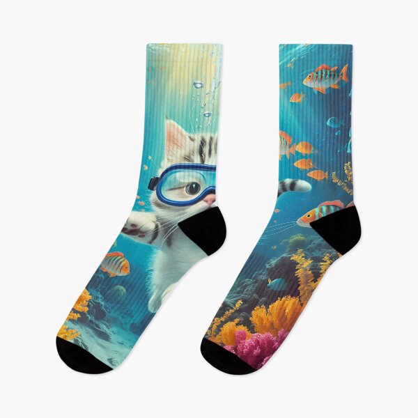 Item preview, A cat swimming designed and sold by kateds14.