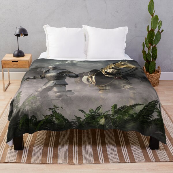 Item preview, Knight and Steed in a Misty Forest designed and sold by Daniel Eskridge.
