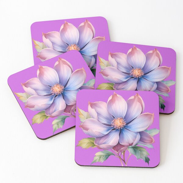 Item preview, Purple Pink Flower Watercolor designed and sold by BeachBreezyVA.