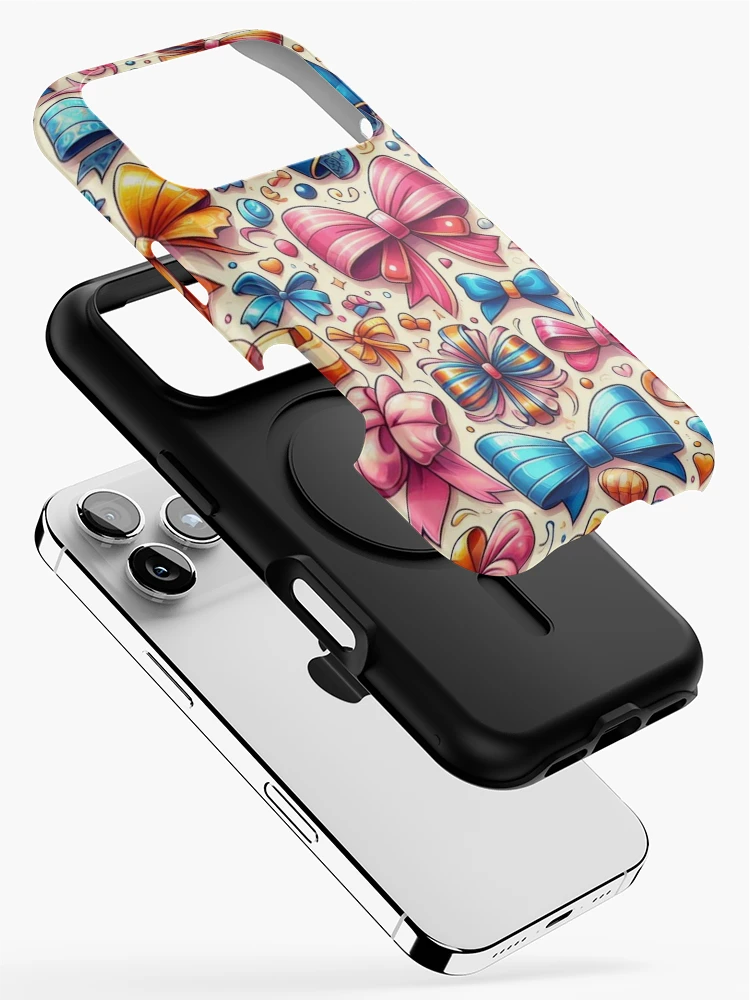 Thumbnail 2 of 4, iPhone Case, Festive Flair: Colorful Ribbons Pattern designed and sold by Rui Fernandes.