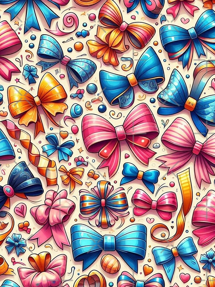 Thumbnail 4 of 4, Graphic T-Shirt, Festive Flair: Colorful Ribbons Pattern designed and sold by RuiFernandes.