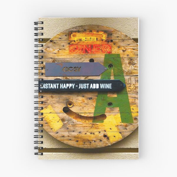Item preview, Instant Happy = Just Add Wine, Vintage Wooden Sign designed and sold by Bruno Beach.