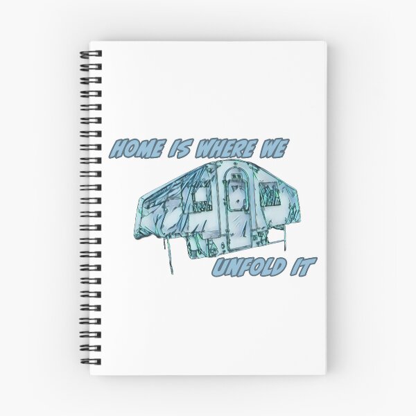 Item preview, Home is Where We Unfold It - Blue Green Trailer Tent designed and sold by BeccaAelishe.