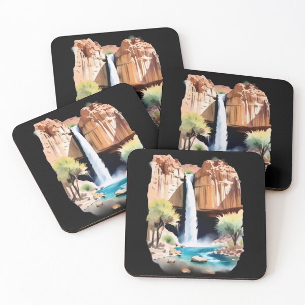 Item preview, watercolor havasu waterfalls designed and sold by EuropeanPrints.