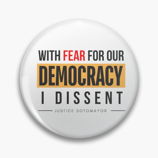 Item preview, With Fear For Our Democracy, I Dissent designed and sold by DesiBoli.