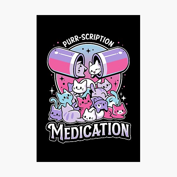 Item preview, Happy Kitten Pill - Funny Cats Medicine designed and sold by Snouleaf.