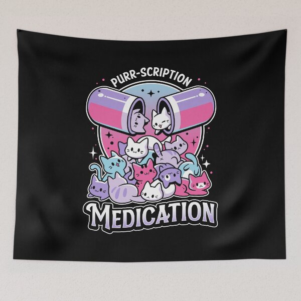 Item preview, Happy Kitten Pill - Funny Cats Medicine designed and sold by Snouleaf.