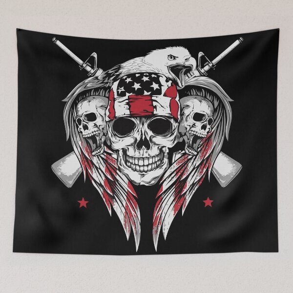 Item preview, American skull vector  designed and sold by Rozgani.