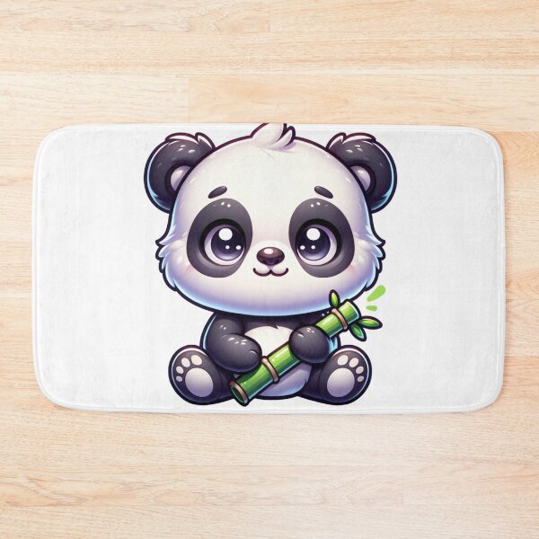 Item preview, Cute Panda Cartoon Eating Bamboo designed and sold by JesNoh.