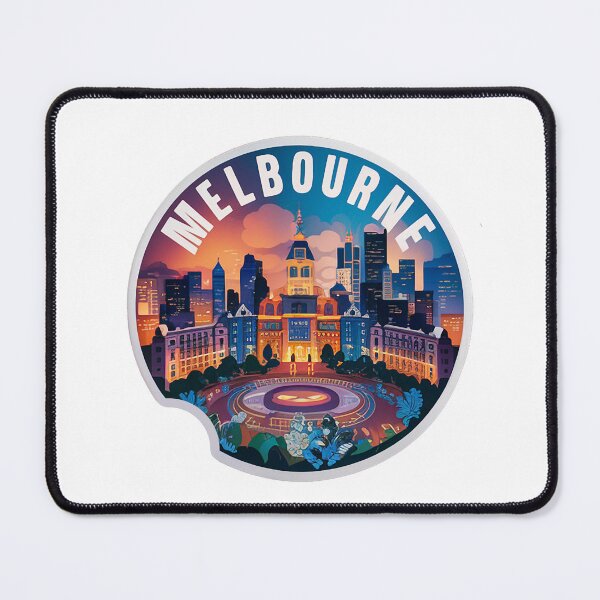 Item preview, Melbourne, Australia, Sticker, Federation Square designed and sold by RedCircleArt.