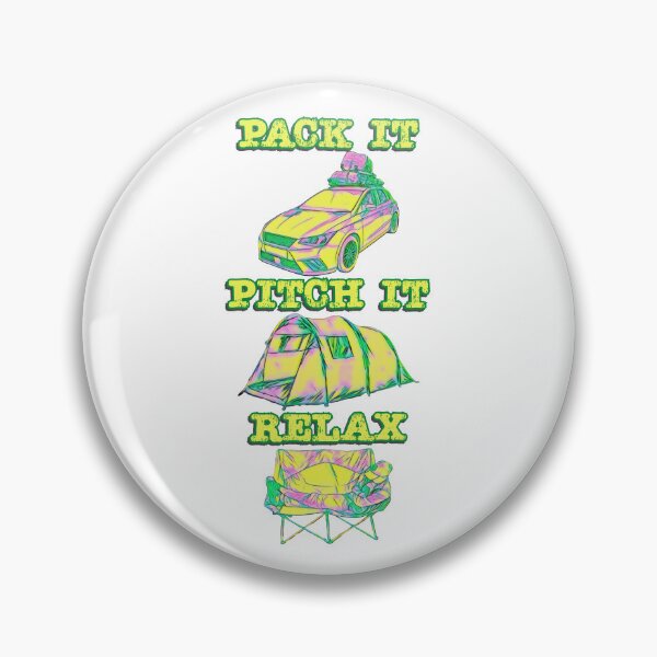 Item preview, Pack it, Pitch it, Relax - Green, Yellow and Pink Tent  designed and sold by BeccaAelishe.
