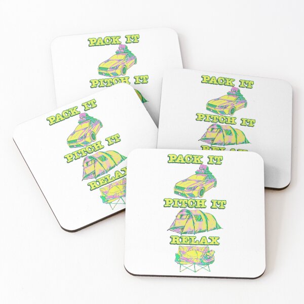 Item preview, Pack it, Pitch it, Relax - Green, Yellow and Pink Tent  designed and sold by BeccaAelishe.