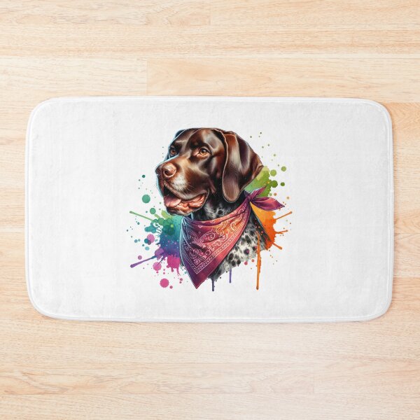 Item preview, German Shorthaired Pointer with Bandana designed and sold by MyCozyCorner24.
